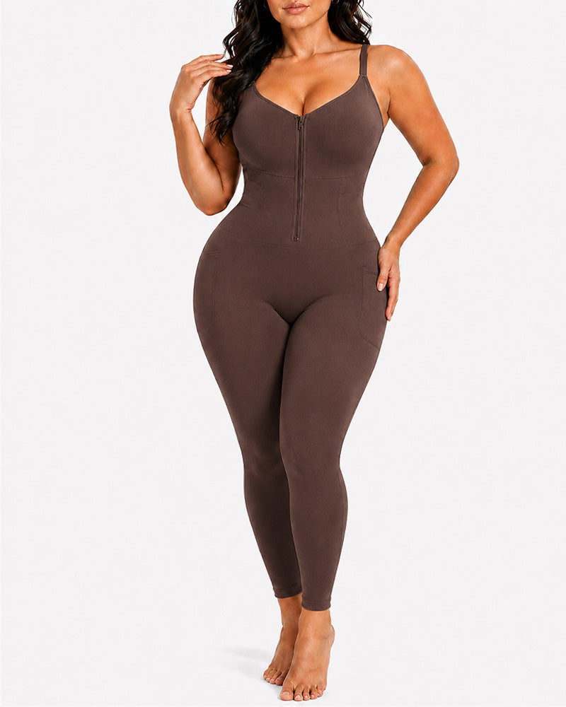 Front Zipper Seamless Tummy Control Easy-to-Wear Full Body Shaper