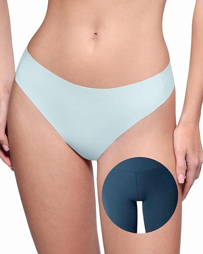Women's Cameltoe Proof Seamless Shaping Thong Briefs