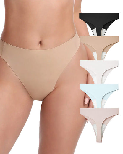 Women's Cameltoe Proof Seamless Shaping Thong Briefs