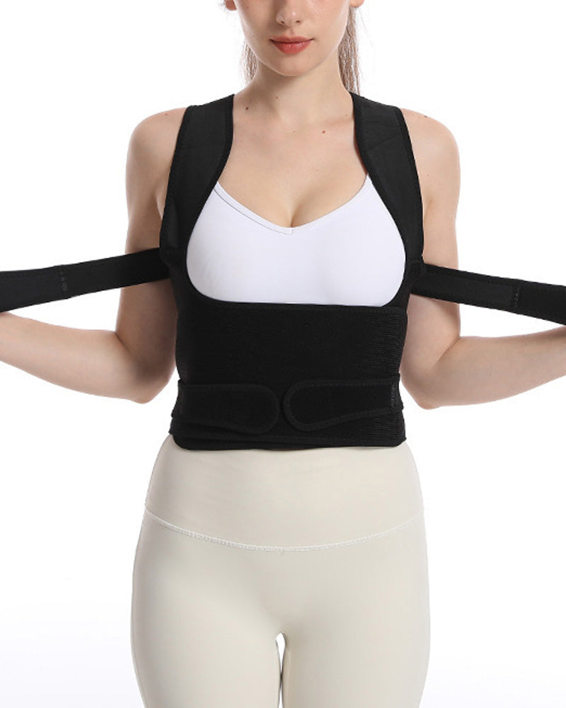 Adult Breathable Mesh Support Invisible Shoulder Open Back Posture Back Corrector