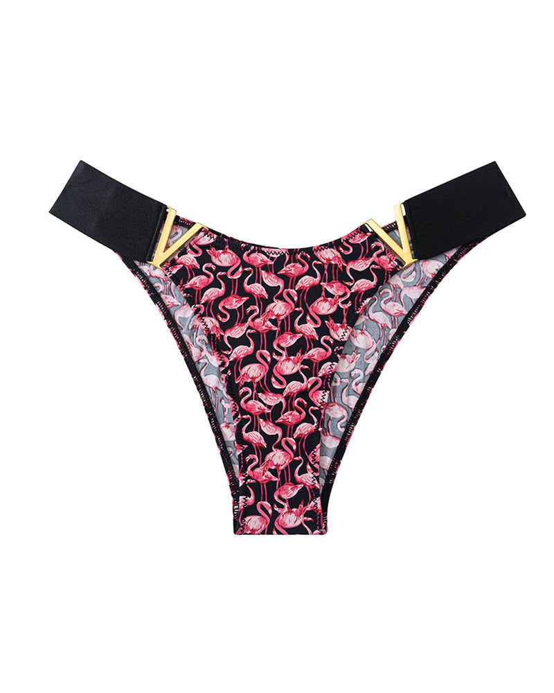 Seamless Sexy Colorblock Printed Panties