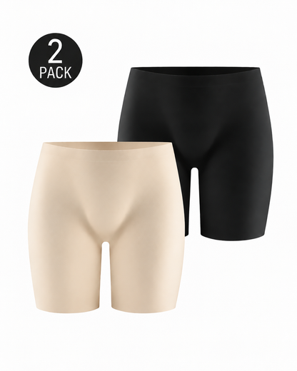 2-Pack High Waist Seamless Tummy Control Butt Lifter Shaping Shorts
