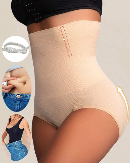 Women's Seamless High Waist Body Shaping Tummy Tuck Hip Lifting Panties