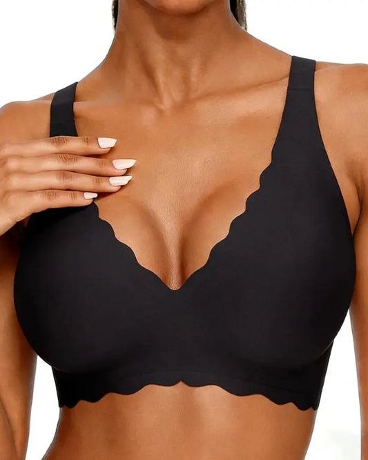 Deep V Wireless Seamless Stretchy Push-up Bra