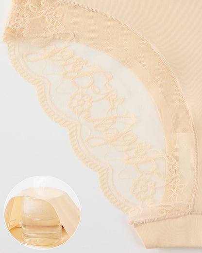 Patchwork Lace Sexy Seamless Elastic Panties