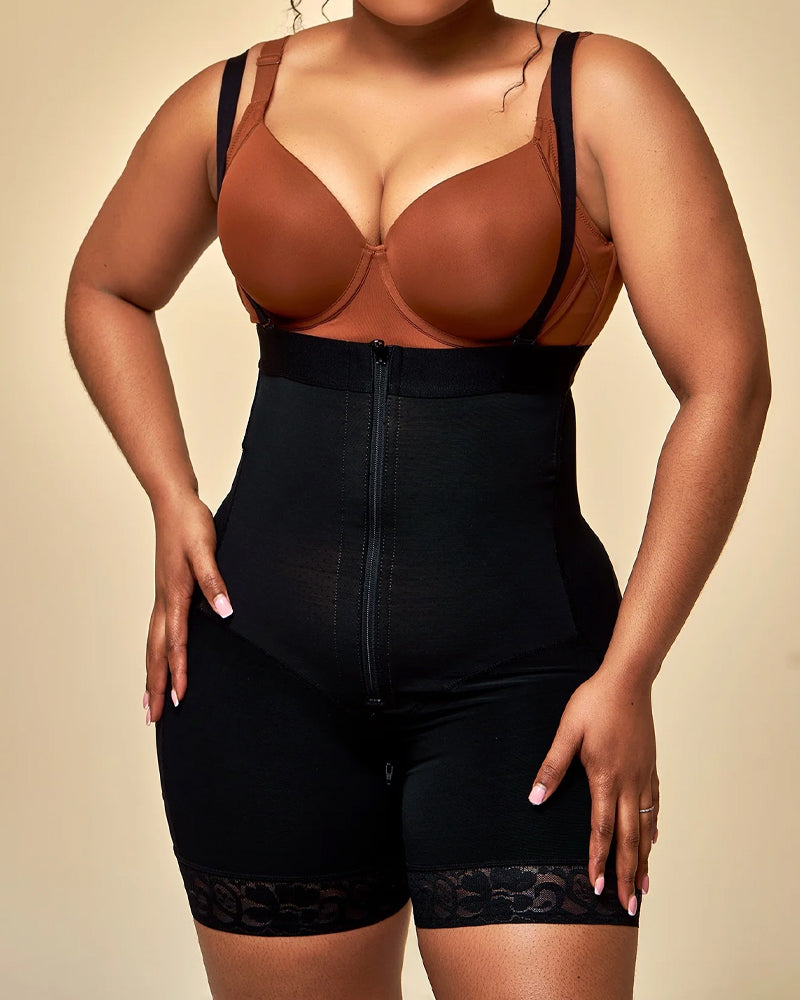 Fajas Colombianas Compression Tummy Control with Zipper Shapewear