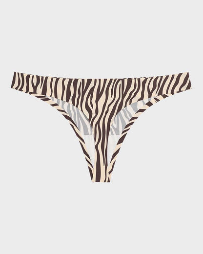Floralshe®Low-Rise Animal Print Seamless Thong Panty