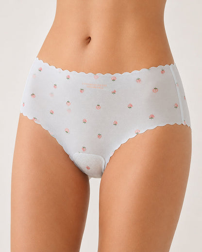Six-pack Ice Silk Seamless Breathable Print Panties