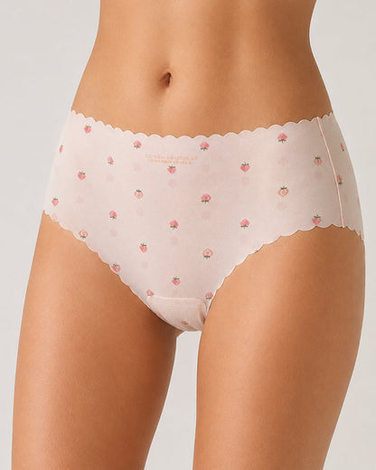 Six-pack Ice Silk Seamless Breathable Print Panties