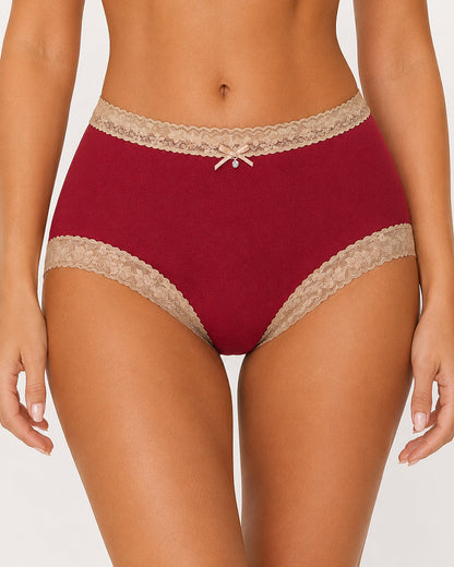 Seamless Breathable See-through Lace Cotton Panties