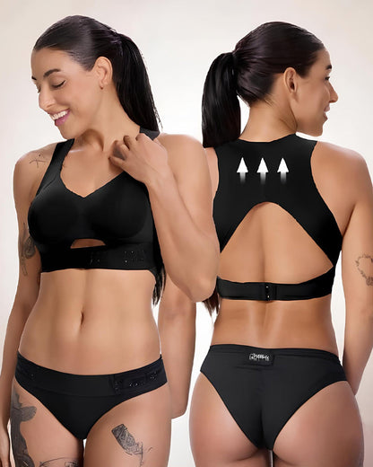 Women's Seamless Push-Up Shaping Correcting Back Sports Bra