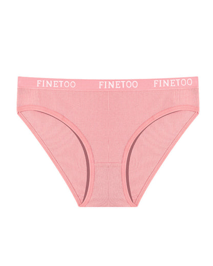 Mid-rise Ribbed Cotton Breathable Briefs