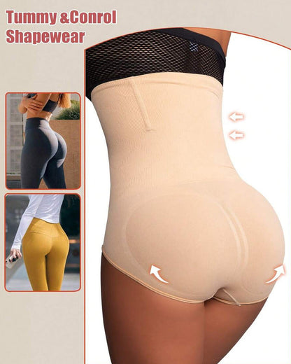 Women's Seamless High Waist Body Shaping Tummy Tuck Hip Lifting Panties